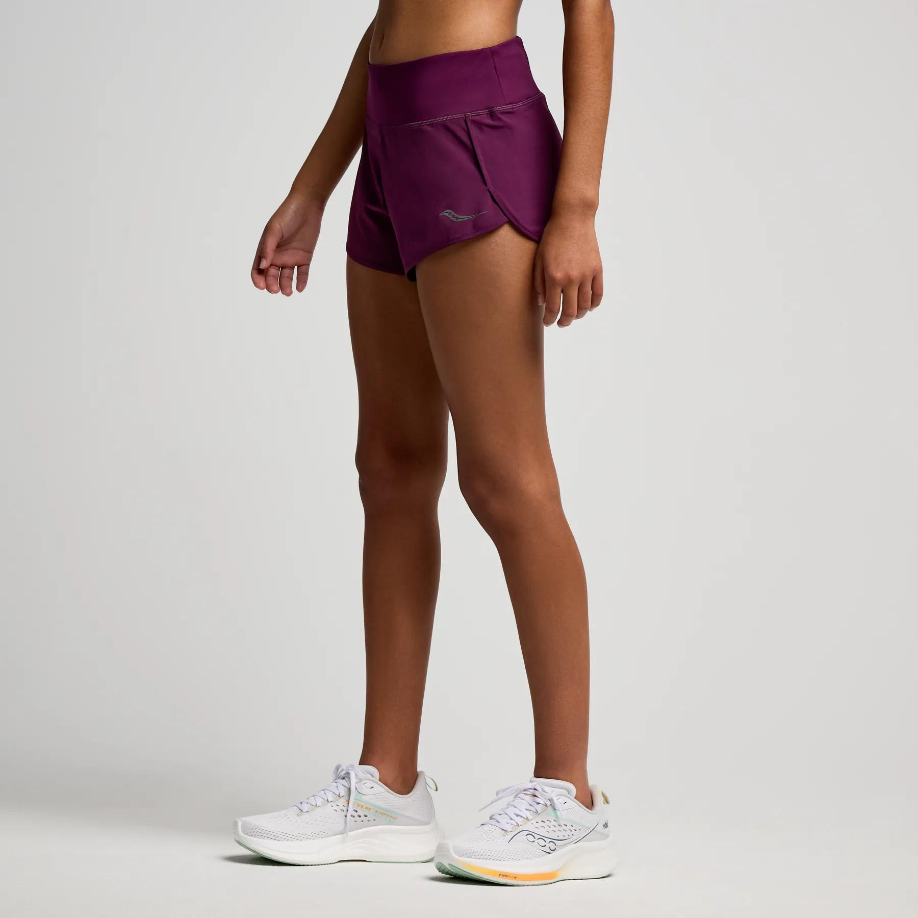 Outpace 2.5" Split Short, Eggplant, dynamic 2