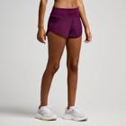 Outpace 2.5" Split Short, Eggplant, dynamic 3