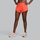 Outpace 2.5" Split Short, Hot Coral, dynamic 3