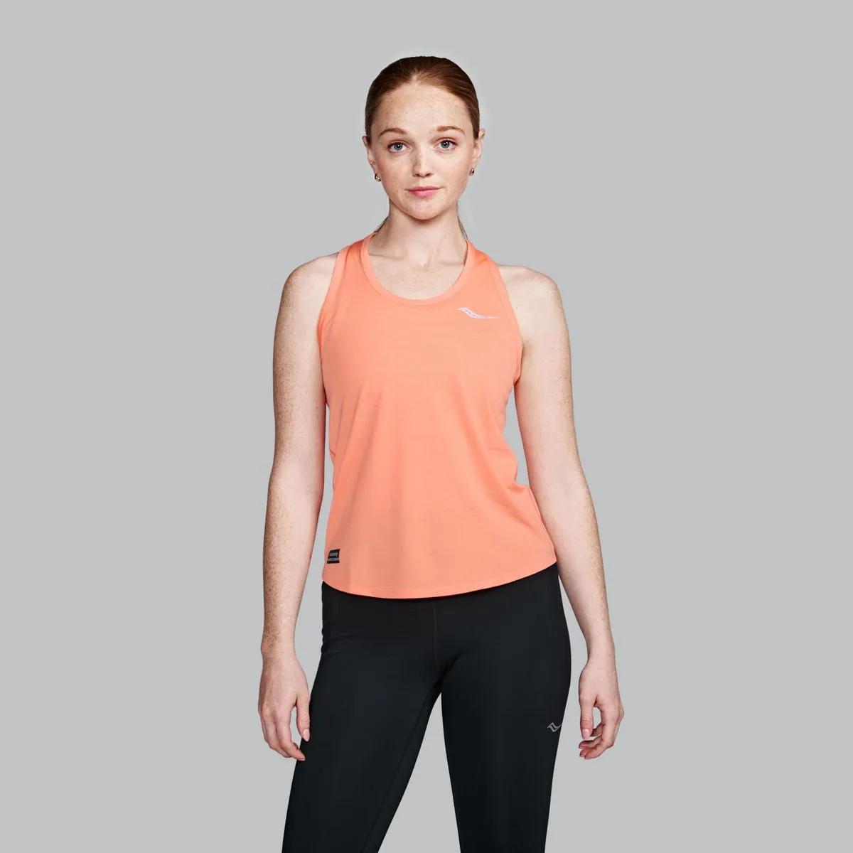 Stopwatch Singlet, Salmon Heather, dynamic 1