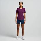Stopwatch Short Sleeve, Eggplant Heather, dynamic 3