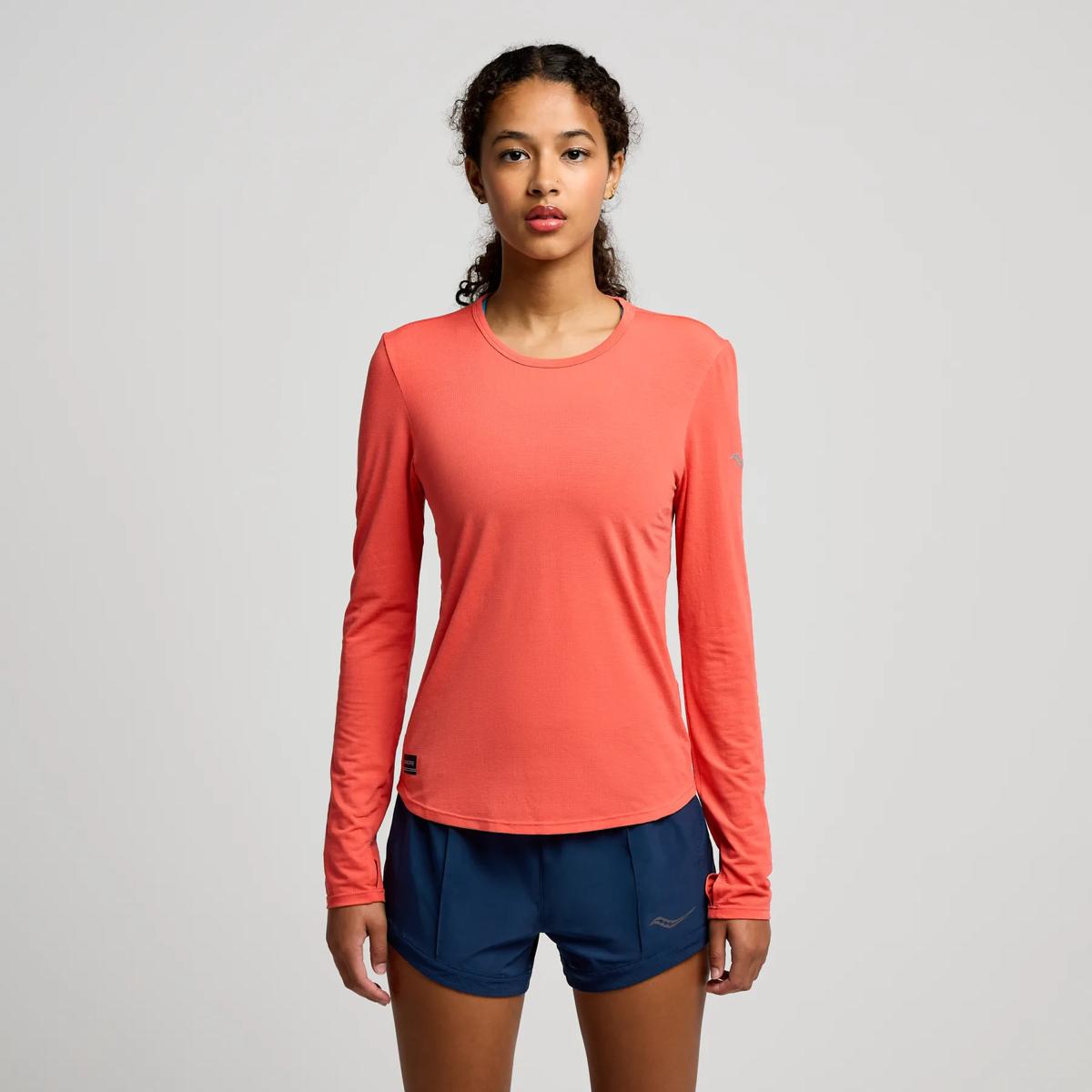 Stopwatch Long Sleeve, Cayenne Heather, dynamic 1