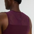 Stopwatch Crop Tank, Eggplant Heather, dynamic 4