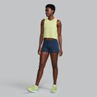 Stopwatch Crop Tank, Sunny Lime Heather, dynamic 3