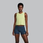 Stopwatch Crop Tank, Sunny Lime Heather, dynamic 1
