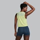 Stopwatch Crop Tank, Sunny Lime Heather, dynamic 2