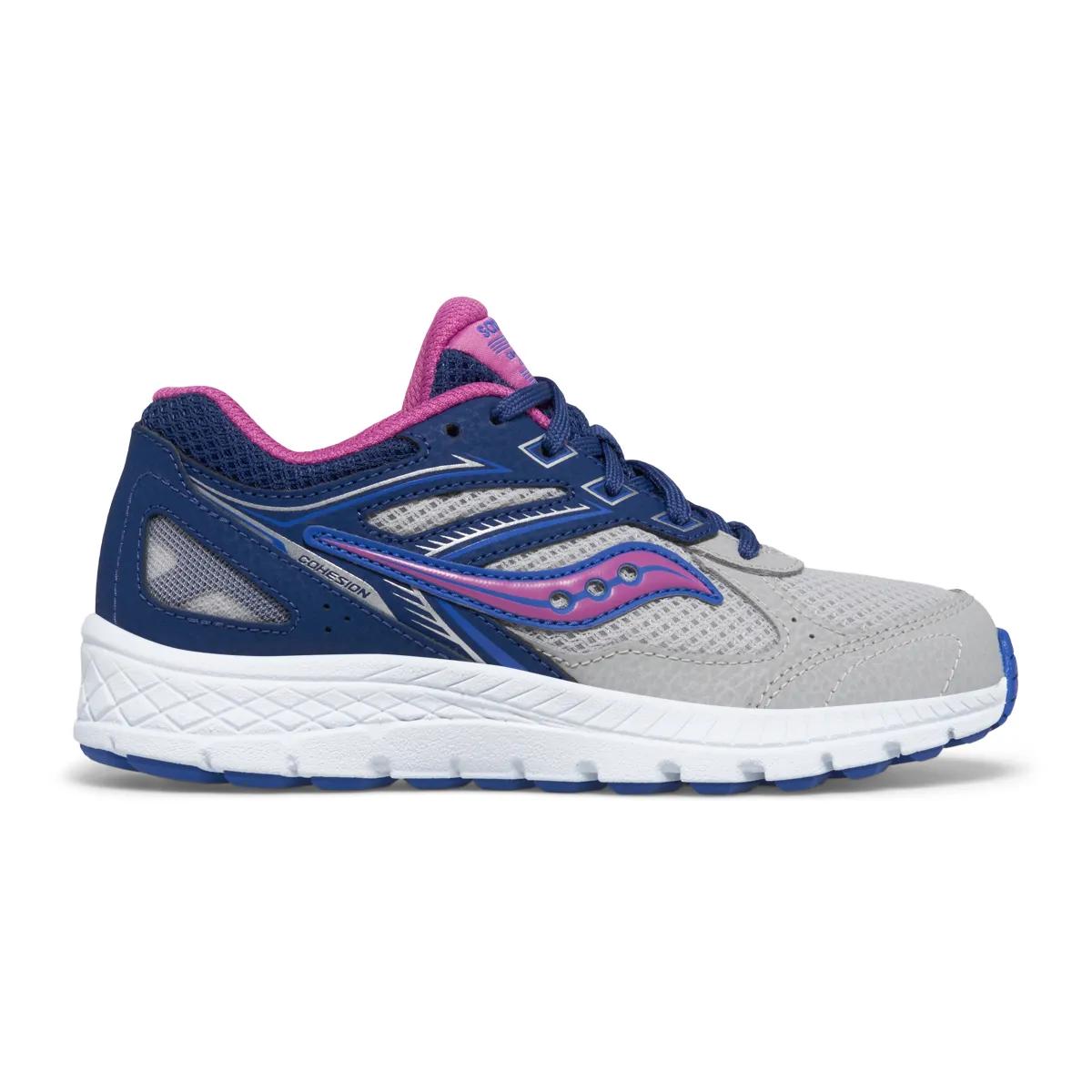 Cohesion 14 Lace Sneaker, Navy | Grey | Grape, dynamic 1