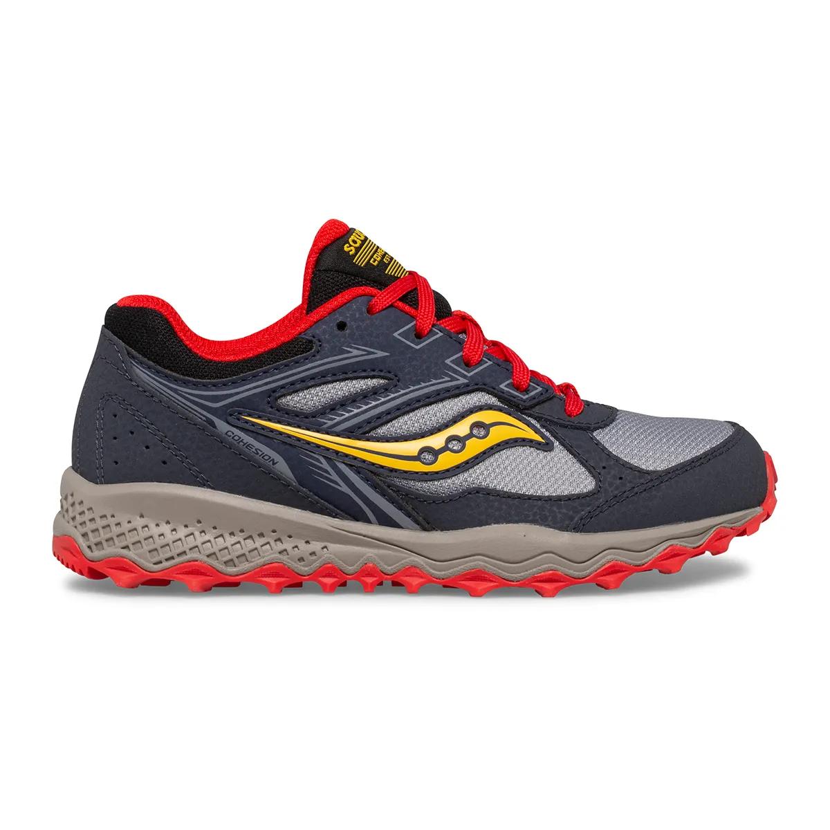 Cohesion TR14 Lace Sneaker, Navy | Grey | Red, dynamic 1