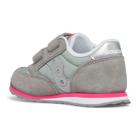Baby Jazz Hook & Loop Sneaker, Grey/Silver/Pink, dynamic 3