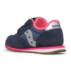 Baby Jazz Hook & Loop Sneaker, Navy/Silver/Pink, dynamic 3
