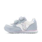 Baby Jazz Hook & Loop Sneaker, White/Blue, dynamic 3