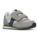 Baby Jazz Hook & Loop Sneaker, Grey/Navy/Green, dynamic 2