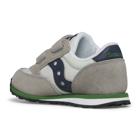Baby Jazz Hook & Loop Sneaker, Grey/Navy/Green, dynamic 3