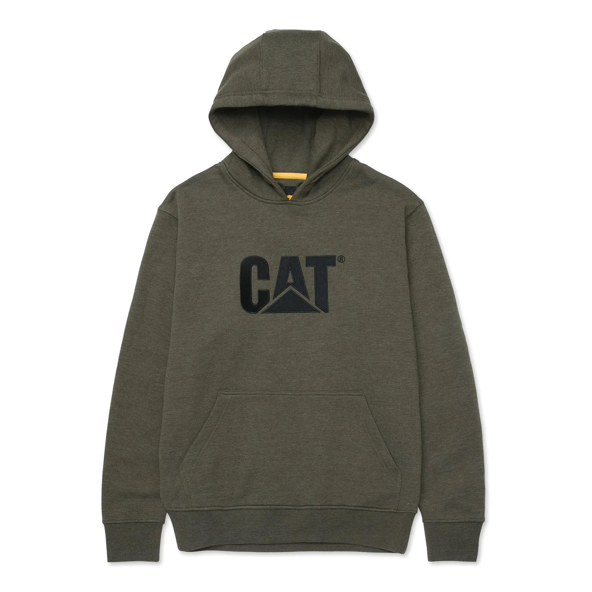 Trademark Hooded Sweatshirt, Army Moss Heather, dynamic 1