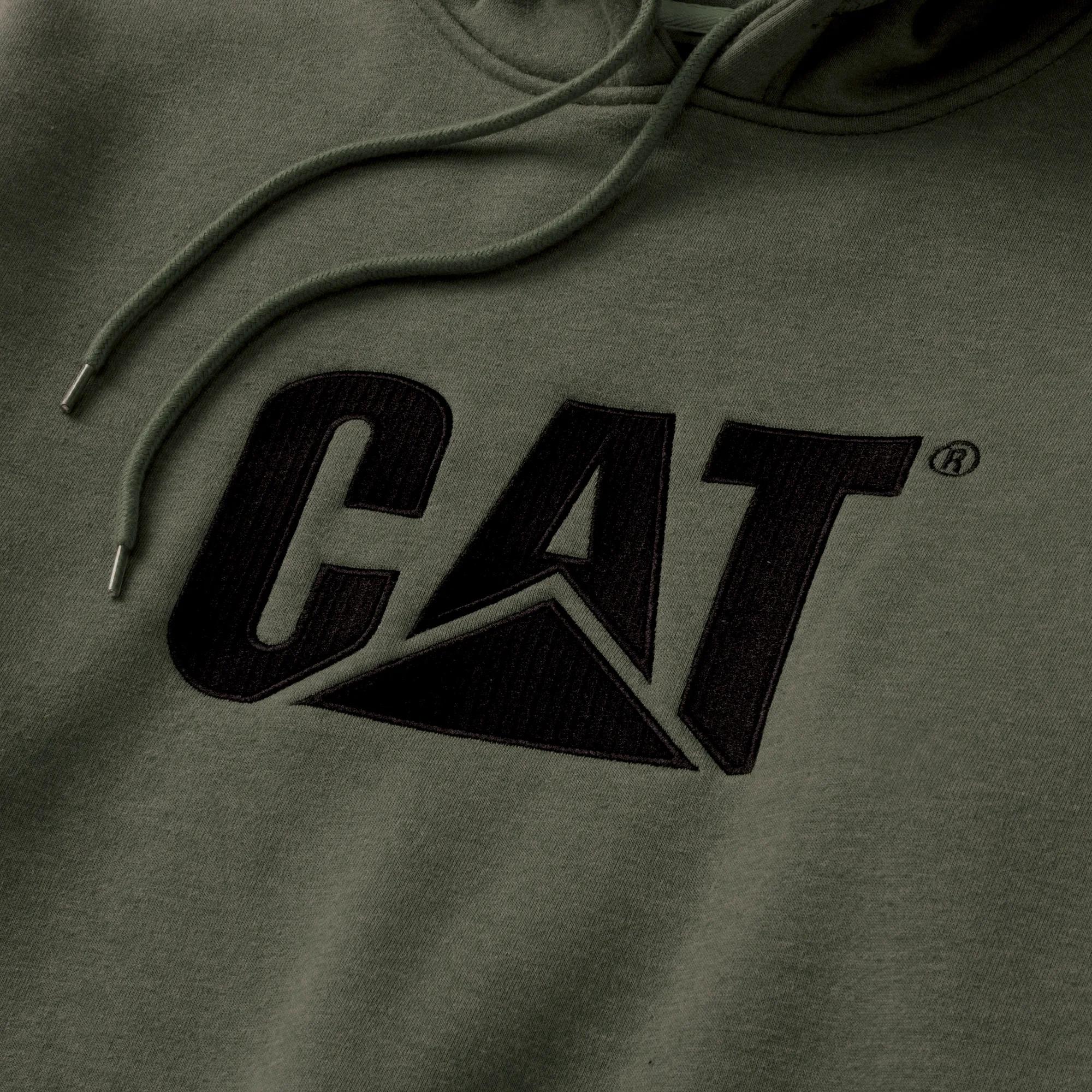 Trademark Hooded Sweatshirt, Army Moss Heather, dynamic 3
