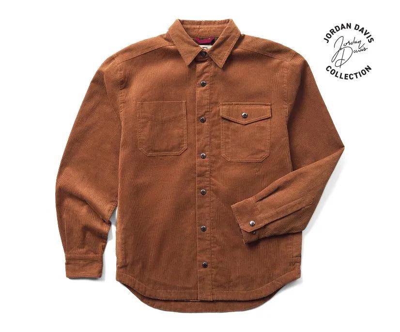 Wolverine x Jordan Davis Corduroy Shirt Jac, Pecan, dynamic 1