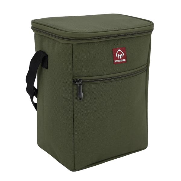 Vertical 12-Can Cooler, Olive, dynamic