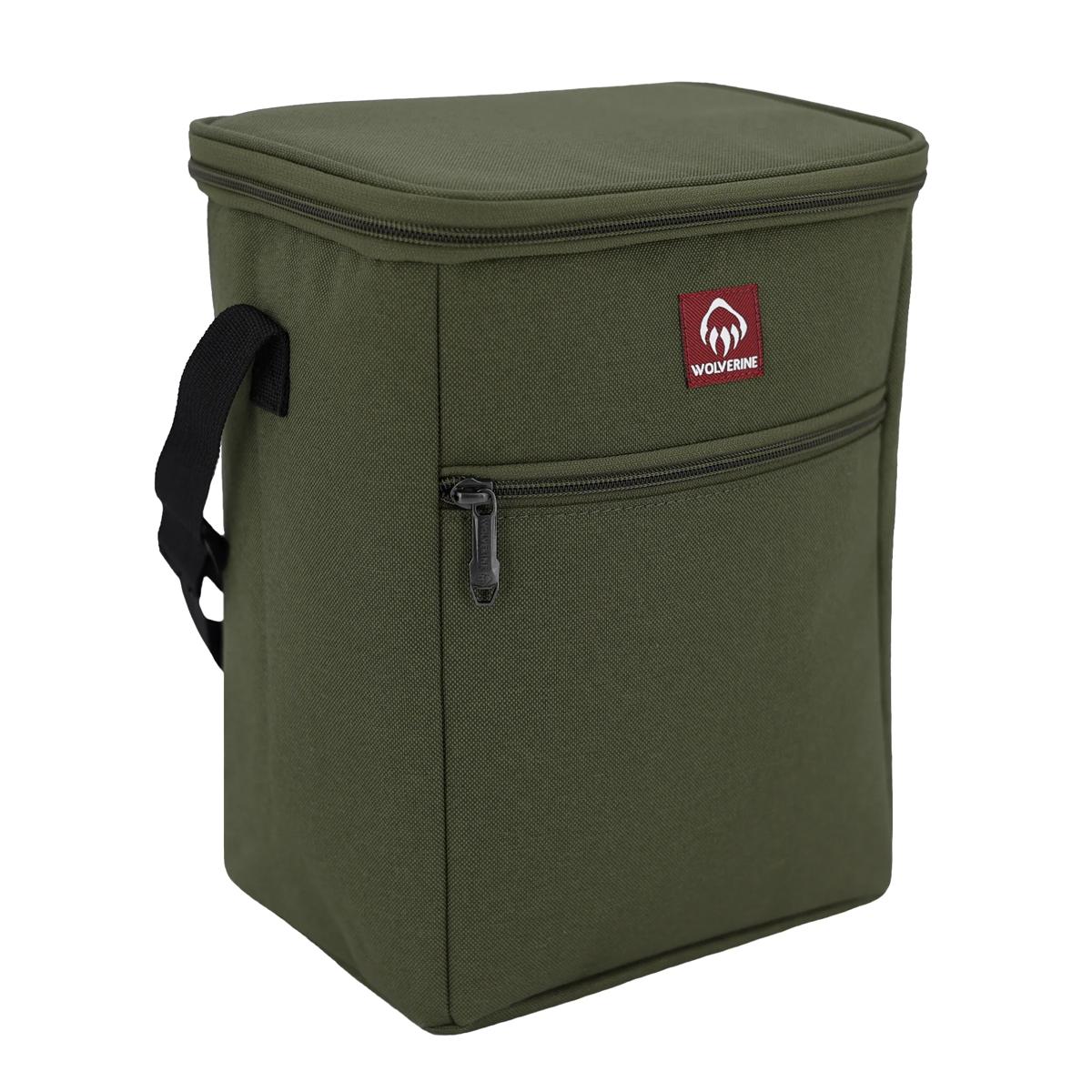 Vertical 12-Can Cooler, Olive, dynamic 1