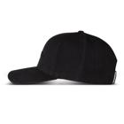 Embroidered 6-Panel Logo Cap, Black, dynamic 2
