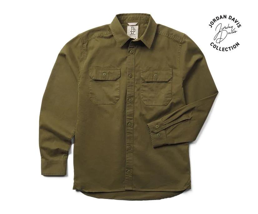 Wolverine x Jordan Davis Twill Shirt, Uniform Green, dynamic 1