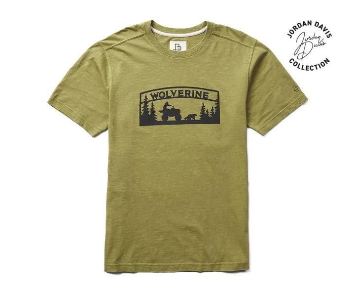 Wolverine x Jordan Davis Graphic Tee, Olive, dynamic