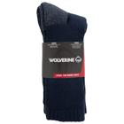 2-PK Steel-Toe Cotton Crew Sock, Navy, dynamic 4