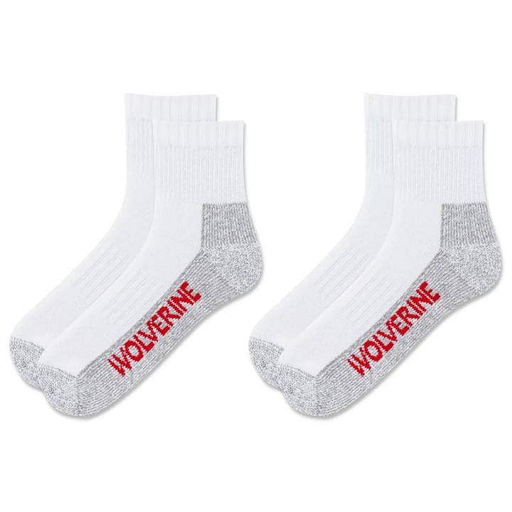 2-PK Steel-Toe Cotton Quarter Sock - Socks | Wolverine