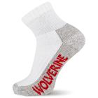 2-PK Steel-Toe Cotton Quarter Sock, White, dynamic 1
