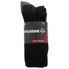 2-PK Safety-Toe Moisture-Wicking Crew Sock, Black, dynamic 4