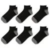 6-PK Performance Work Lowcut Sock, Black, dynamic 3