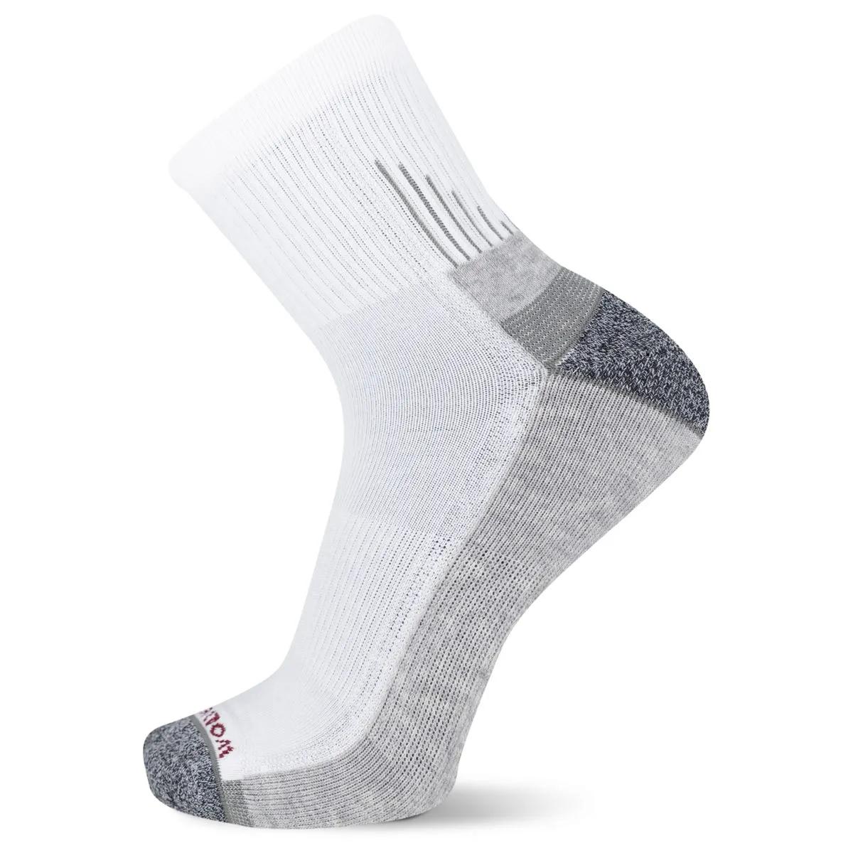 6-PK Performance Quarter Work Sock, White, dynamic 1