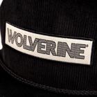 Patch Flat Brim Corduroy Cap, Black Olive, dynamic 3