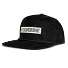 Patch Flat Brim Corduroy Cap, Black Olive, dynamic 2