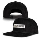 Patch Flat Brim Corduroy Cap, Black Olive, dynamic 6