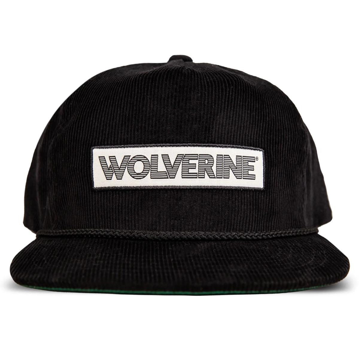 Patch Flat Brim Corduroy Cap, Black Olive, dynamic 1