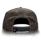 Patch Flat Brim Corduroy Cap, Black, dynamic 4