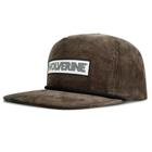 Patch Flat Brim Corduroy Cap, Black, dynamic 2