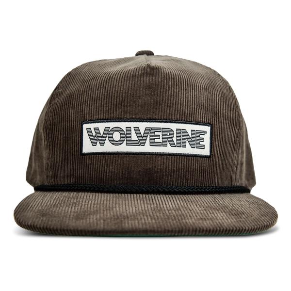 Patch Flat Brim Corduroy Cap, Black, dynamic