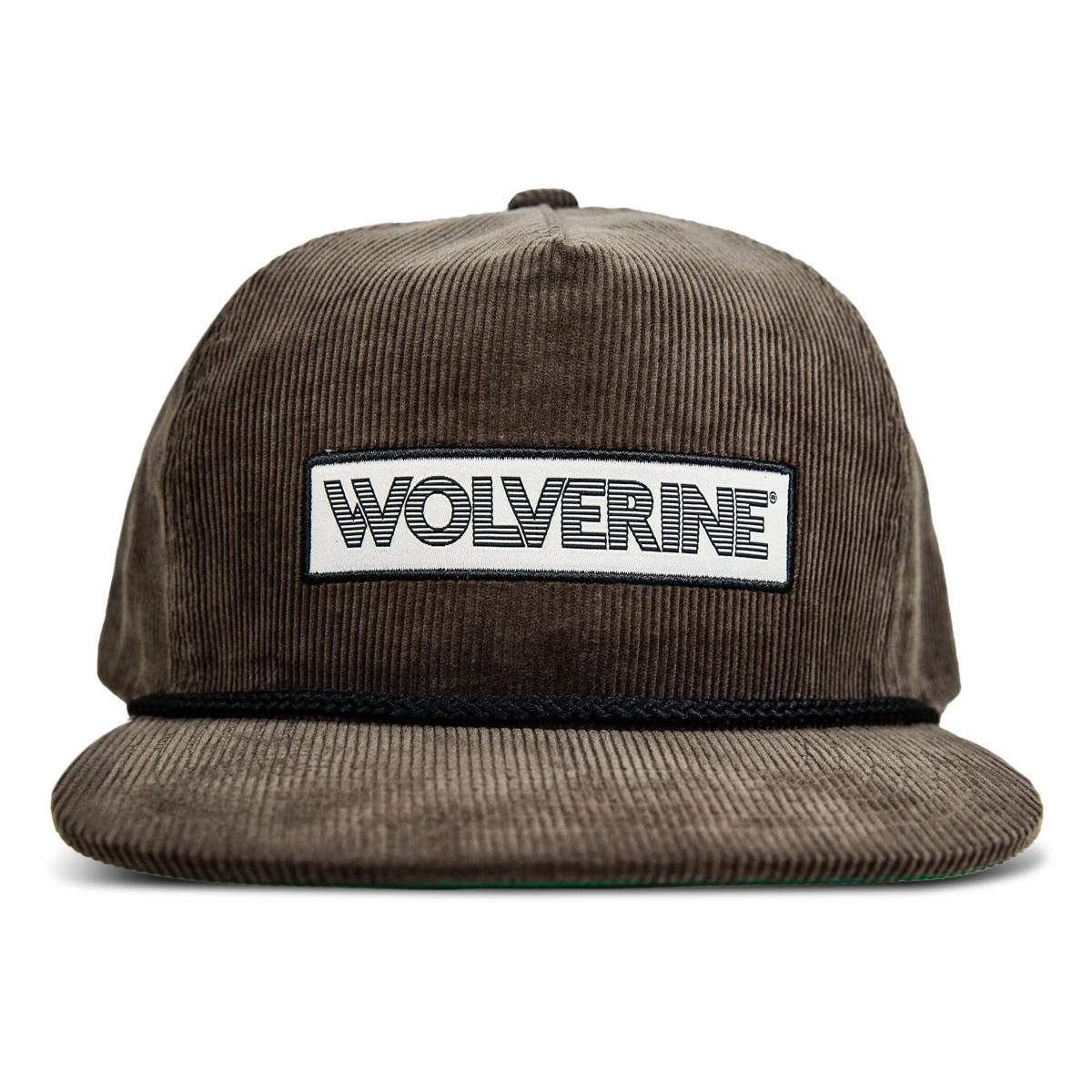 Patch Flat Brim Corduroy Cap, Black, dynamic 1