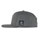 Flat Brim 6-Panel Cap, Dark Grey, dynamic 2