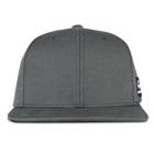 Flat Brim 6-Panel Cap, Dark Grey, dynamic 1