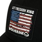 Let Freedom Ring Patch Trucker Cap, Black, dynamic 3