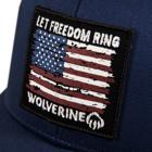 Let Freedom Ring Patch Trucker Cap, Navy, dynamic 3