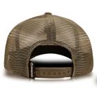 American Flag Leather Patch Trucker Cap, Cedar, dynamic 5