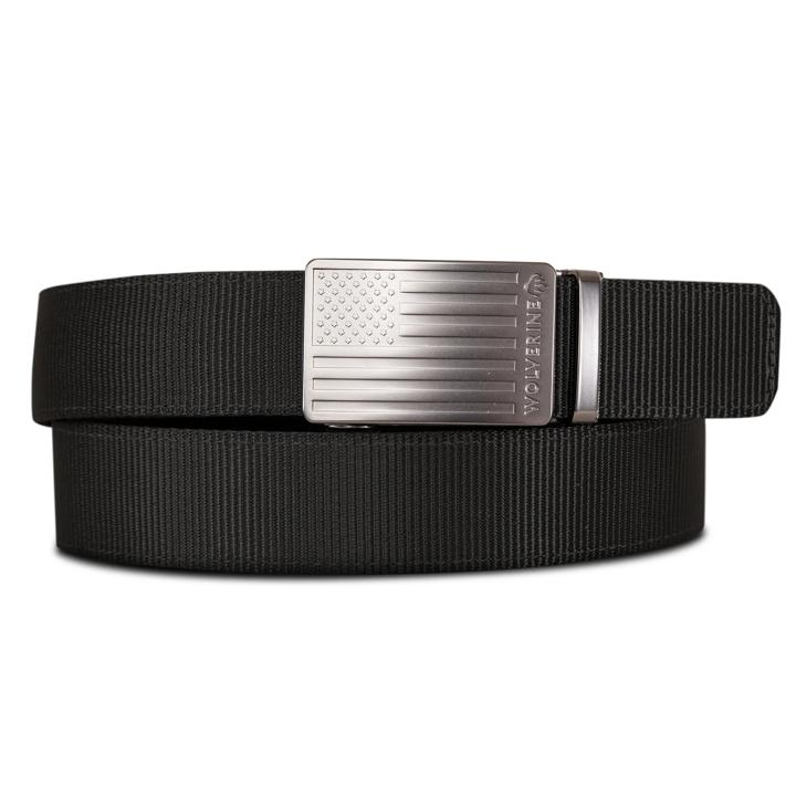 American Flag Ratchet Belt, Black, dynamic