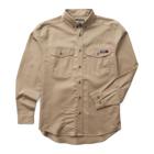 FR Twill Long Sleeve Shirt, Khaki, dynamic 1