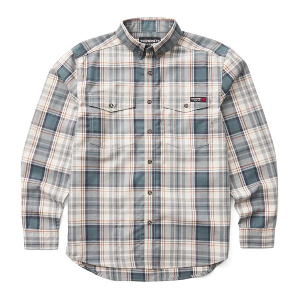 FR Plaid Long Sleeve Twill Shirt, Bering Plaid, dynamic
