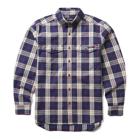 FR Plaid Long Sleeve Twill Shirt, Dark Navy Plaid, dynamic 1