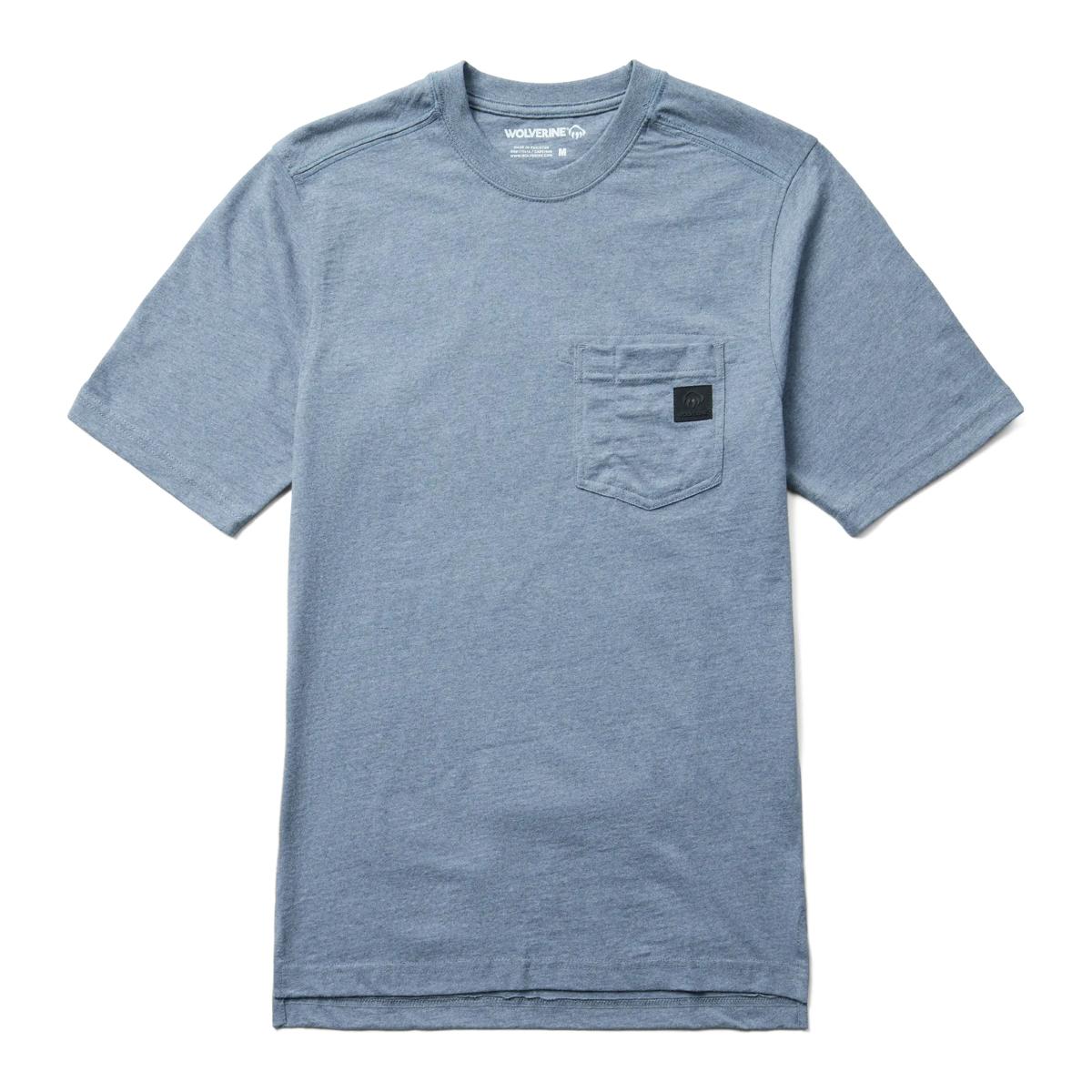 Guardian Cotton&trade; Pocket Tee, Blue Heather, dynamic 1