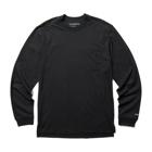 Guardian Cotton&trade; Long Sleeve Pocket Tee, Black, dynamic 1